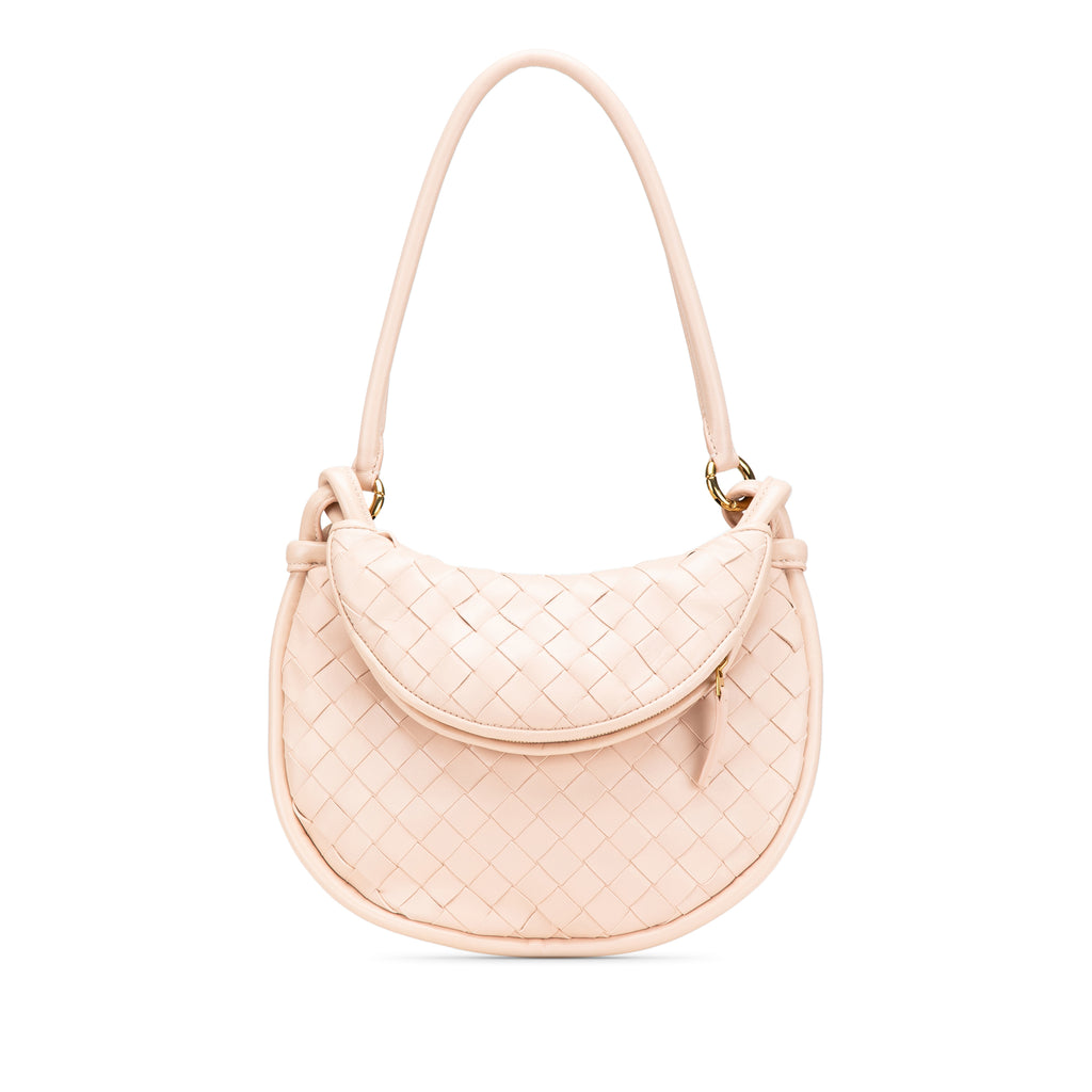Sac Bottega Veneta Small Nappa Intrecciato Gemelli Hobo - Rose