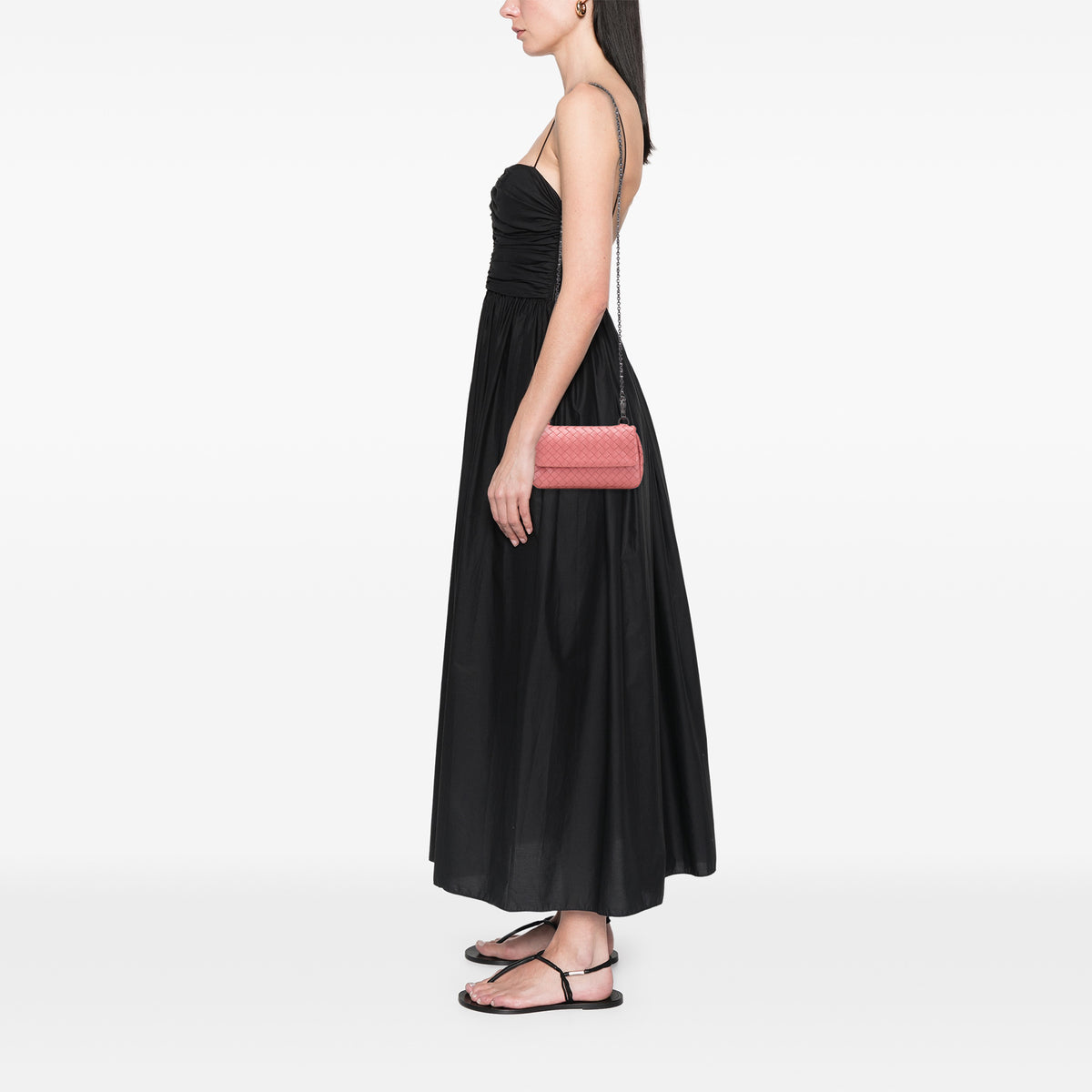 Sac Bottega Veneta Mini Nappa Intrecciato Expandable Chaîne Bandoulière – photo 11
