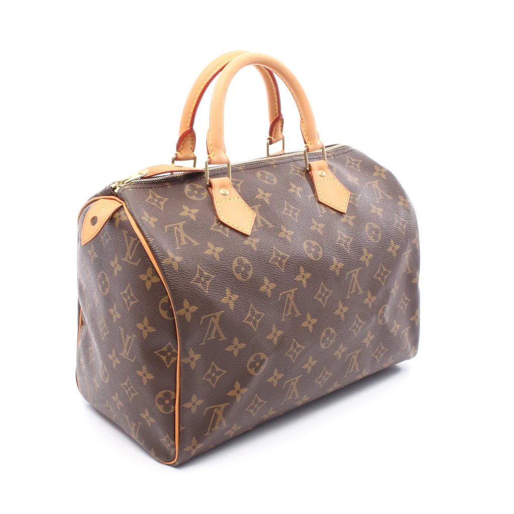 Sac Speedy 30 Vintage en toile monogram marron