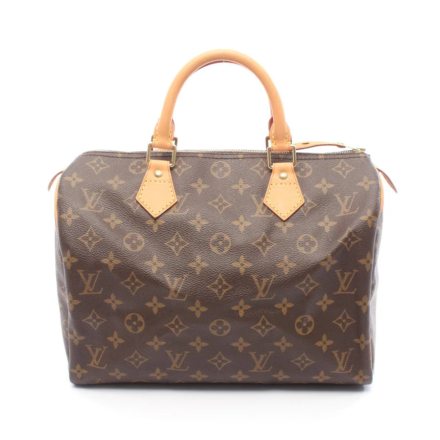 Sac Speedy 30 Vintage en toile monogram marron