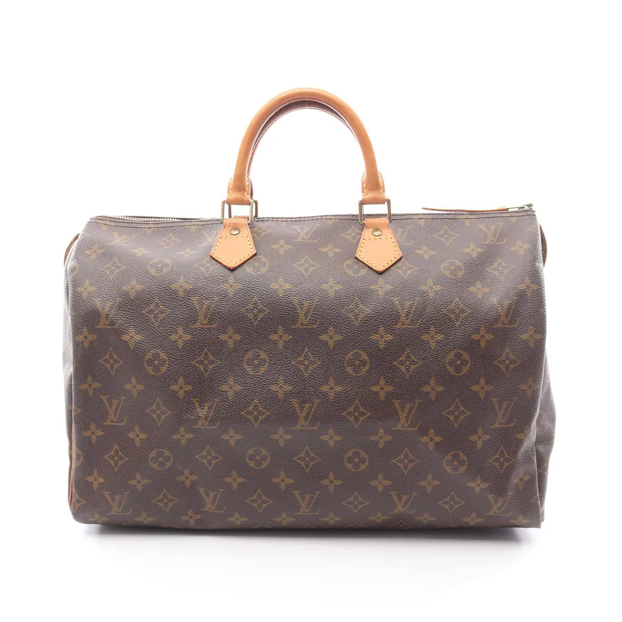 Sac Speedy 40 Vintage en toile monogram marron