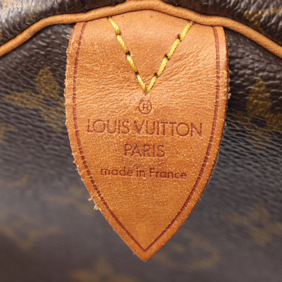 Sac Speedy 40 Vintage en toile monogram marron