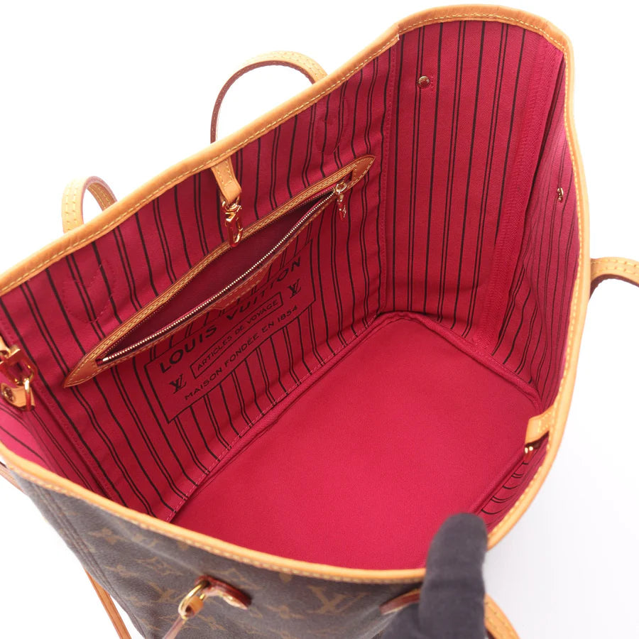 Sac Neverfull MM Vintage en toile monogramme marron