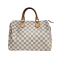 Sac Speedy 30 en toile damier azur