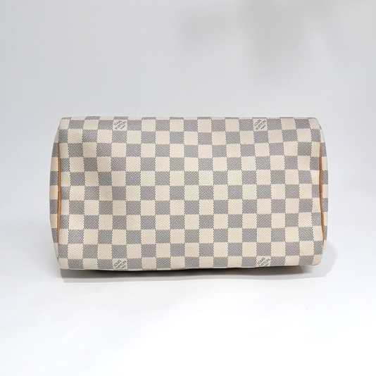Sac Speedy 30 en toile damier azur