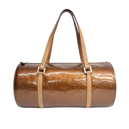 Sac à main Bedford en toile vernis marron