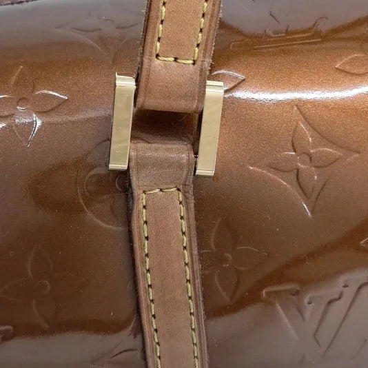 Sac à main Bedford en toile vernis marron