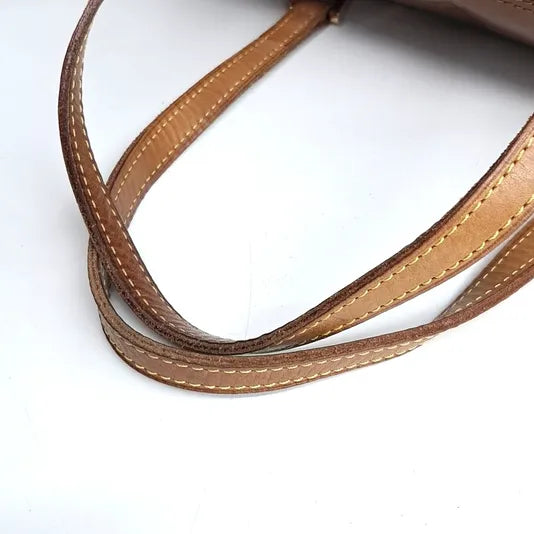Sac à main Bedford en toile vernis marron