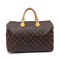 Sac Speedy 35 en toile monogram marron