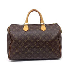 Sac Speedy 35 en toile monogram marron