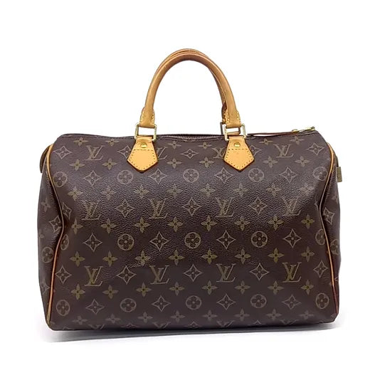 Sac Speedy 35 en toile monogram marron