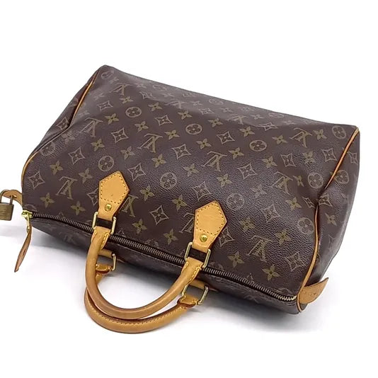 Sac Speedy 35 en toile monogram marron