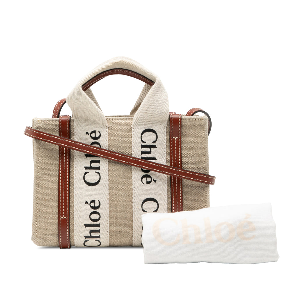 Sac Chloé Mini Toile Woody Sac à main – photo 8