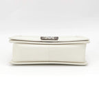 Boy Medium Tasche aus weißem Leder