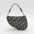 Borsa Oblique Saddle in tela nera