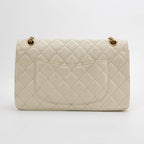 Borsa 2.55 Media in pelle bianca