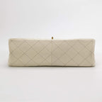 Borsa 2.55 Media in pelle bianca