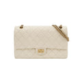 Borsa 2.55 Media in pelle bianca