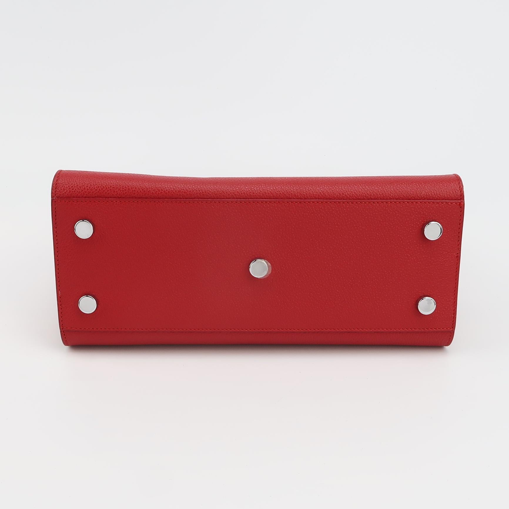 Sac de Jour Small en cuir rouge