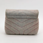 Sac Loulou en denim violet