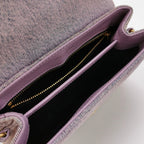 Sac Loulou en denim violet