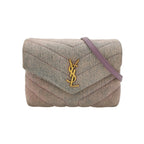 Sac Loulou en denim violet