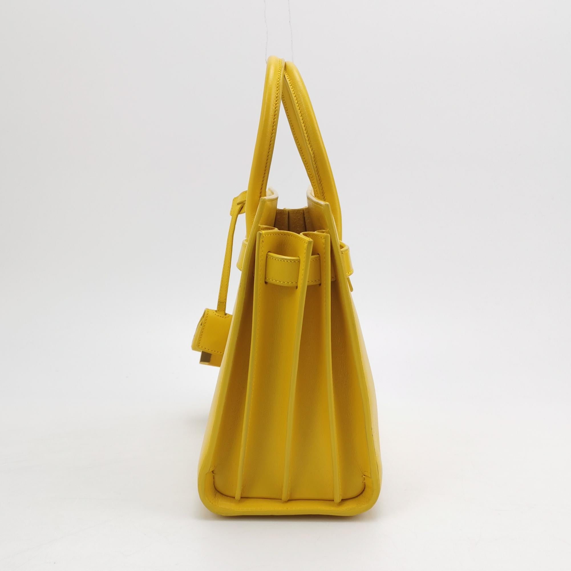 Sac de Jour Small en cuir jaune