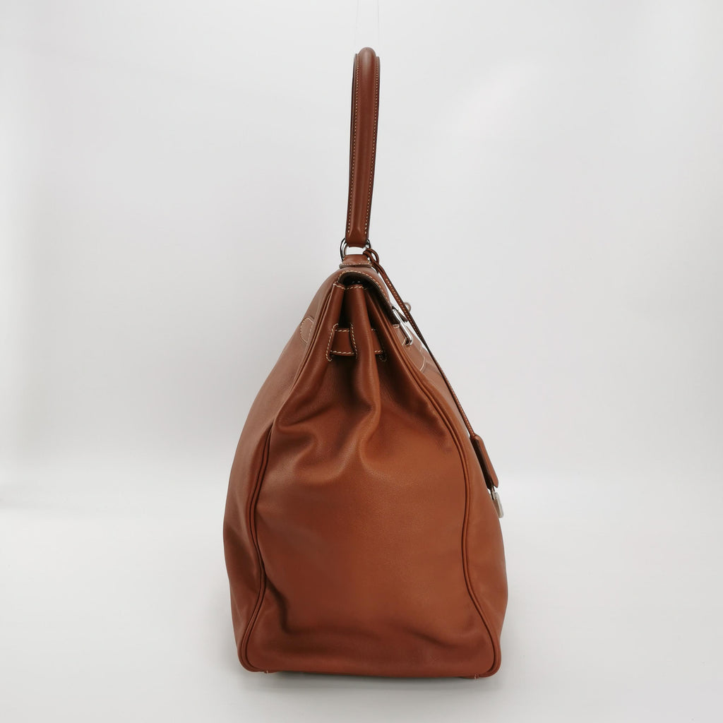Kelly 50 Tasche aus braunem Leder