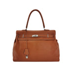 Kelly 50 Tasche aus braunem Leder