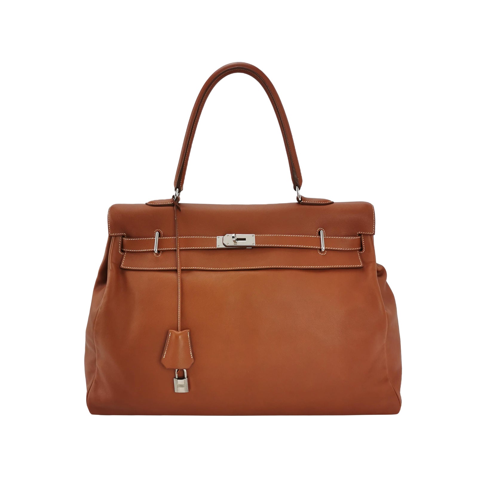 Kelly 50 Tasche aus braunem Leder