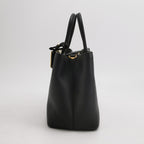 Piccola borsa da 2 giorni in pelle nera