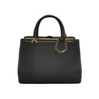 Piccola borsa da 2 giorni in pelle nera