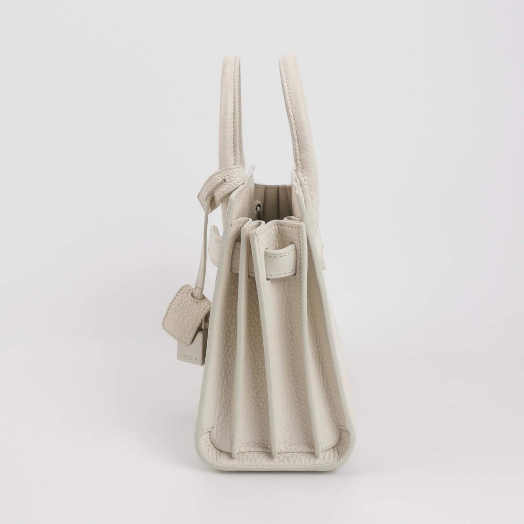 Sac de Jour Nano en cuir blanc