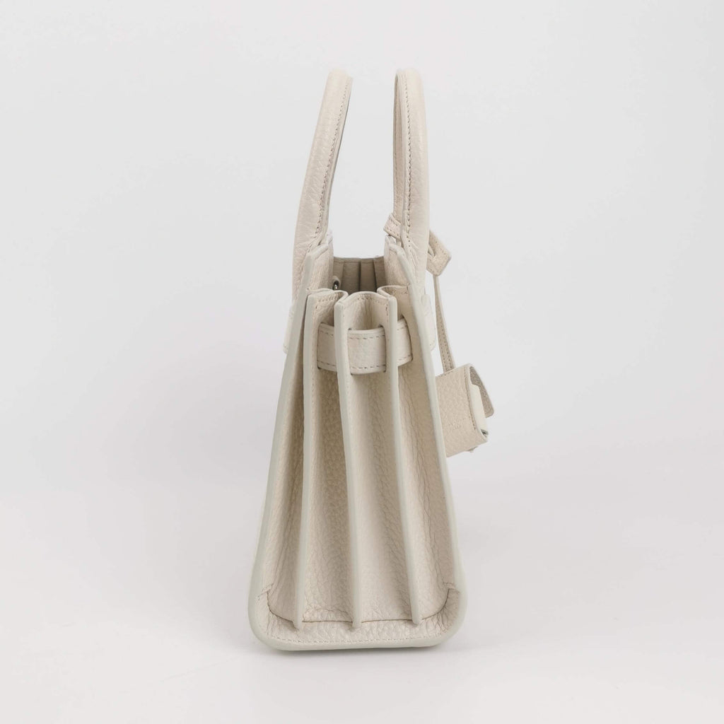 Sac de Jour Nano en cuir blanc