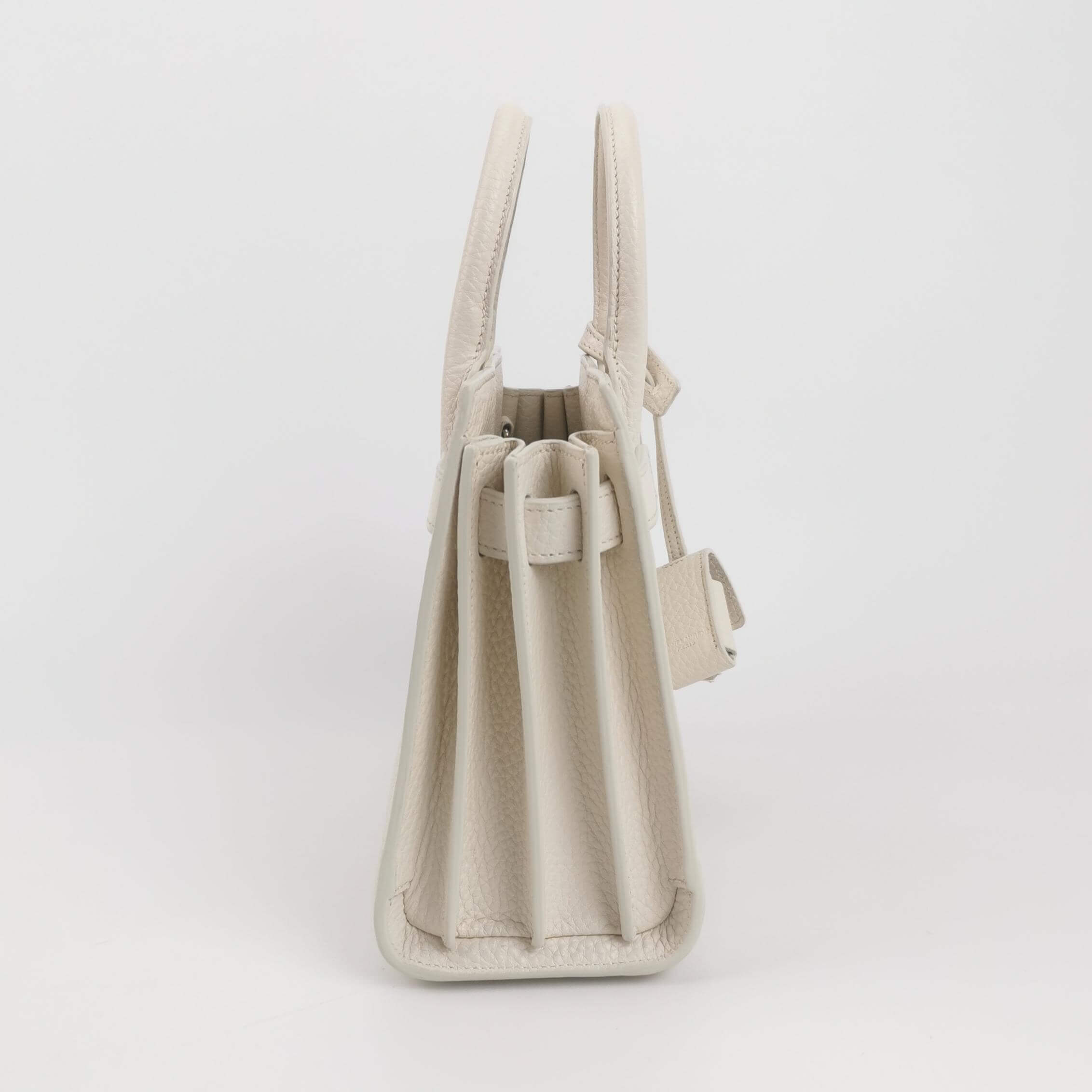 Sac de Jour Nano en cuir blanc