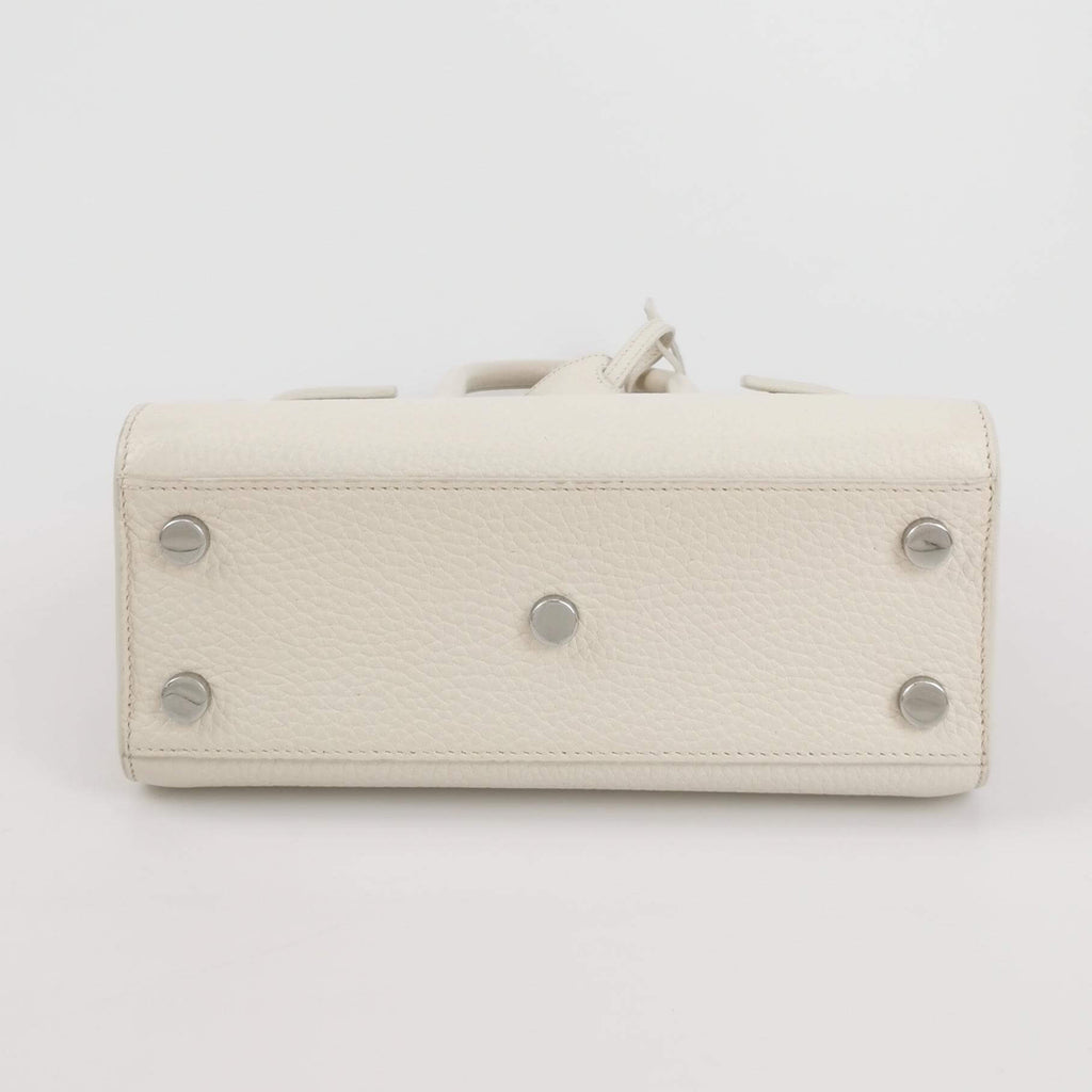 Sac de Jour Nano en cuir blanc