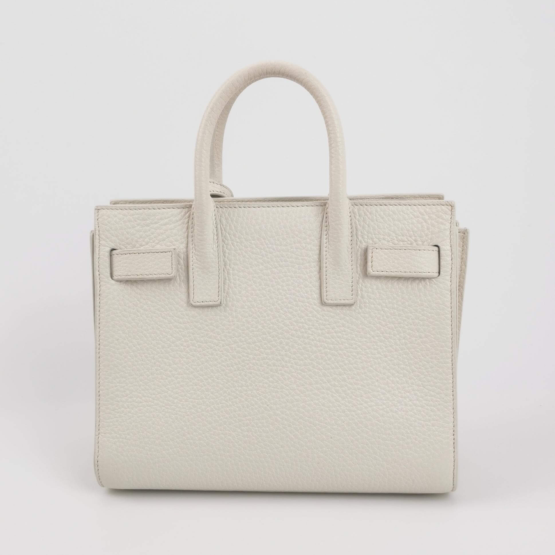 Sac de Jour Nano en cuir blanc