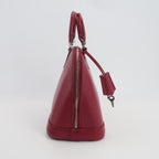 Sac Alma PM vintage en cuir épi bordeaux