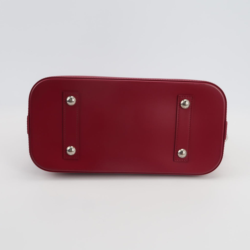 Sac Alma PM vintage en cuir épi bordeaux