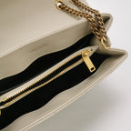 Sac Loulou Small en cuir beige clair