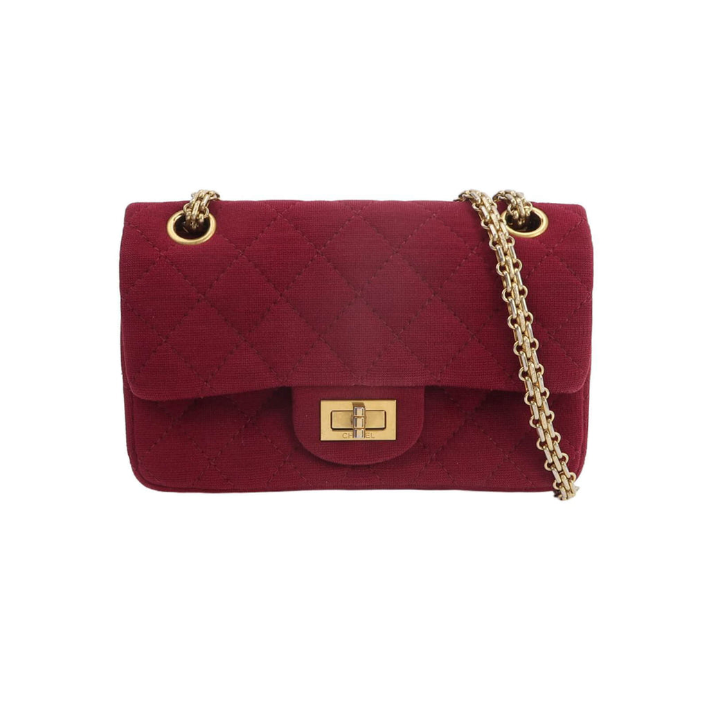 Borsa 2.55 Media in toile rossa