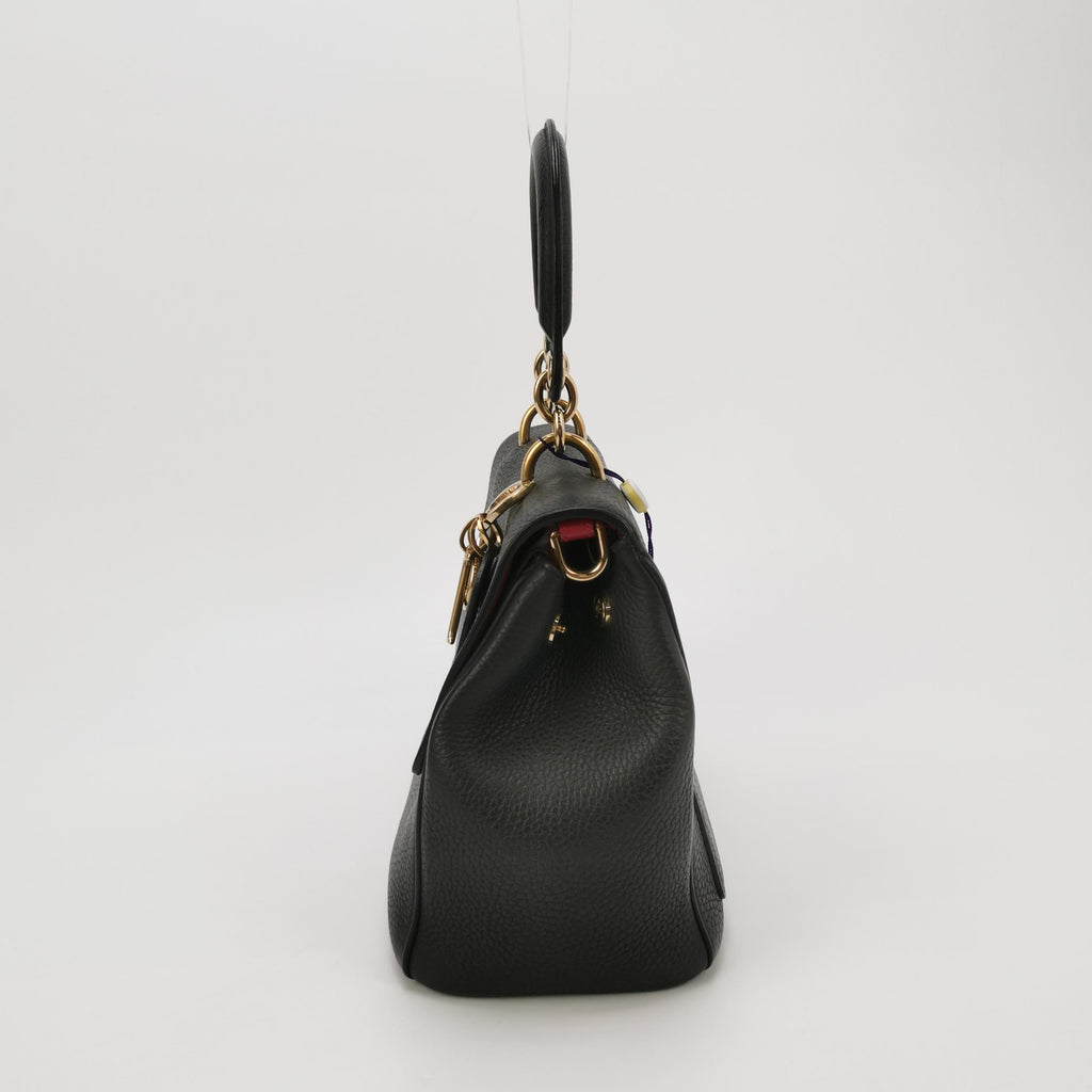 Sac Be Dior en cuir noir