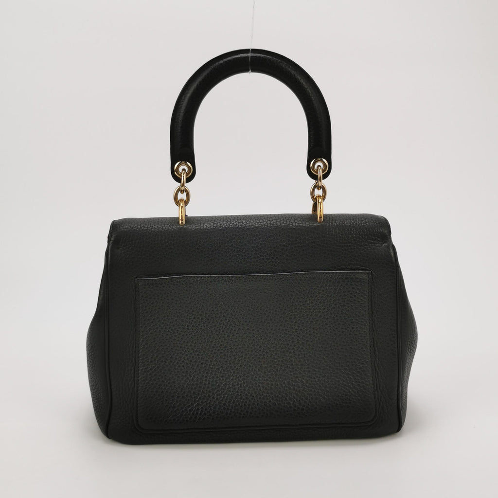 Sac Be Dior en cuir noir