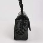 Borsa Timeless / Classica Maxi Jumbo in pelle verniciata nera