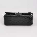 Borsa Timeless / Classica Maxi Jumbo in pelle verniciata nera