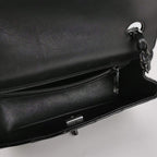 Borsa Timeless / Classica Maxi Jumbo in pelle verniciata nera