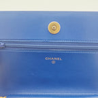 Sac Boy WOC en cuir Caviar Bleu