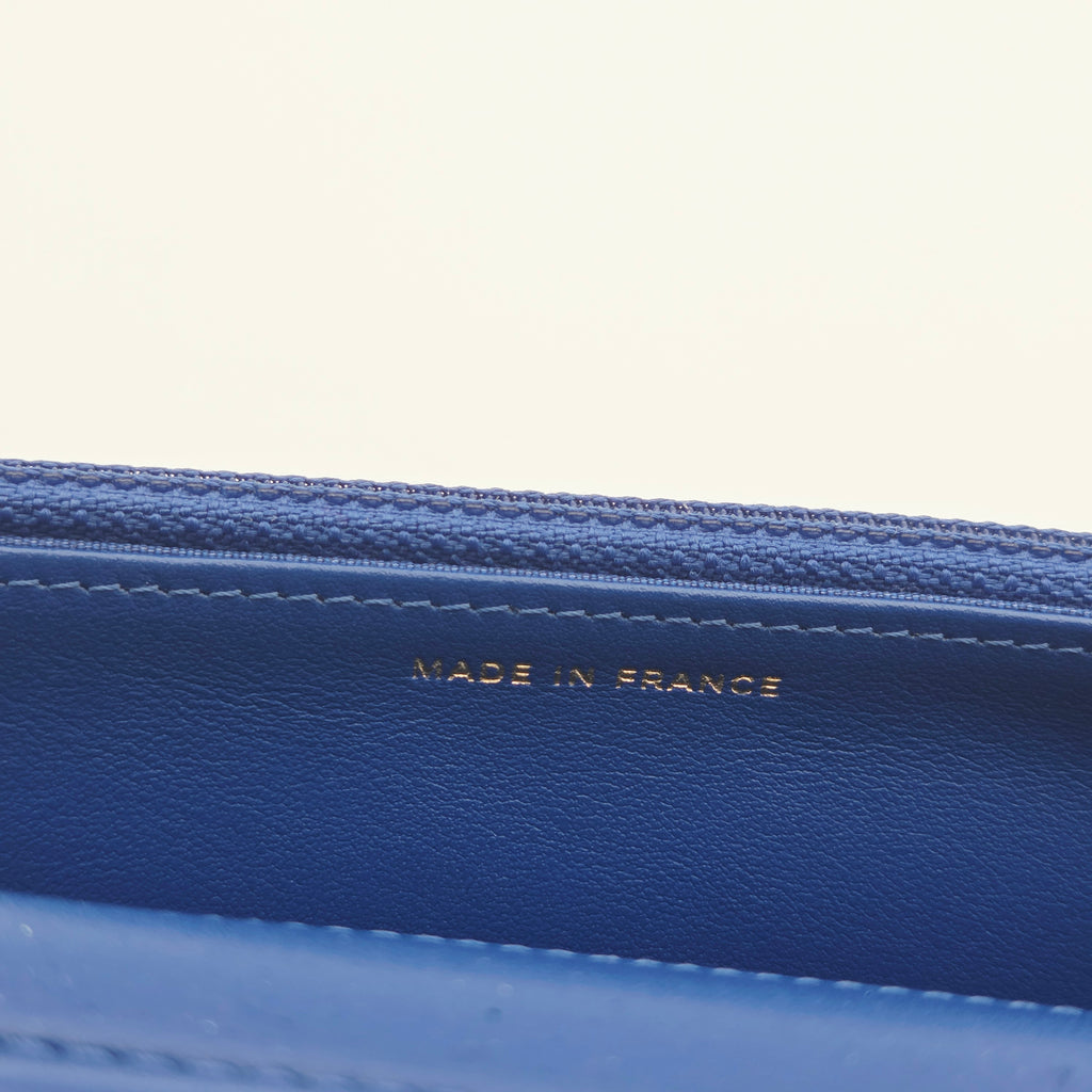 Sac Boy WOC en cuir Caviar Bleu