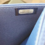 Sac Boy WOC en cuir Caviar Bleu