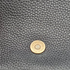 Sac à main en cuir noir Soho Long Flap